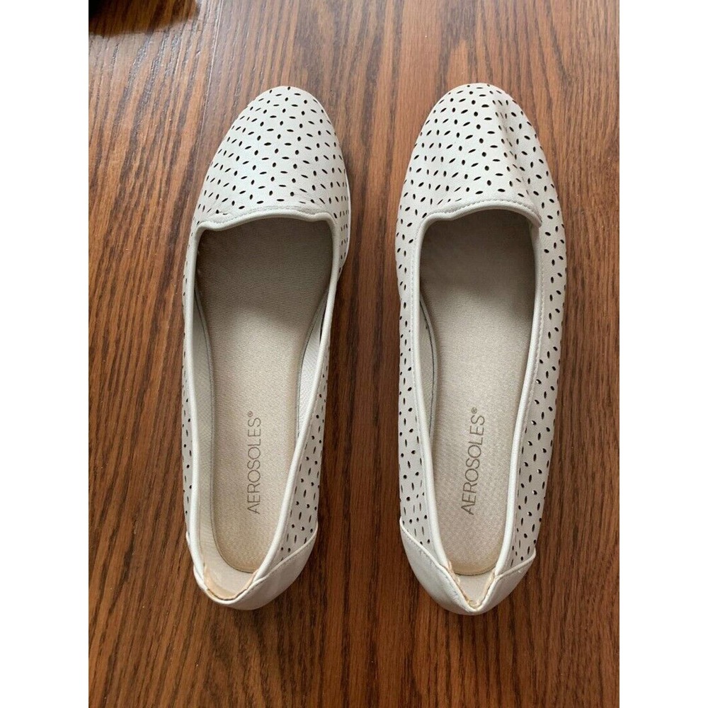 Aerosoles Tan Memory Foam 12M Bone Leather